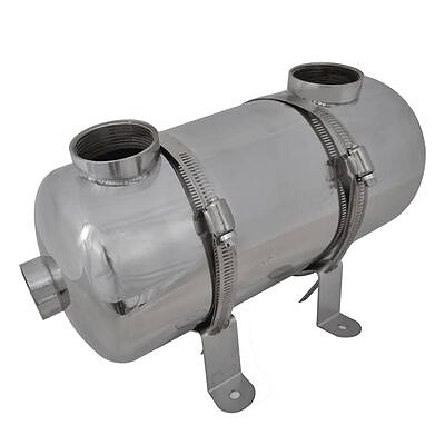 vidaXL Uima-altaan lämmönvaihdin 355 x 134 mm 40 kW(sku90868