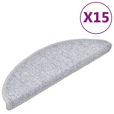 vidaXL Porrasmatot 15 kpl vaaleanharmaa 56 x 17 x 3 cm(sku133879