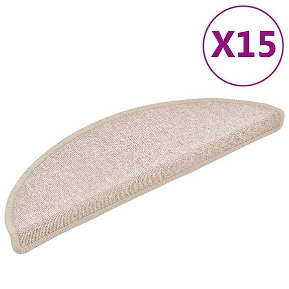 vidaXL Porrasmatot 15 kpl ruskeanharmaa 56 x 17 x 3 cm(sku133882
