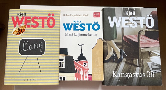 Kjell Westö kovakantiset kirjat ja pokkari