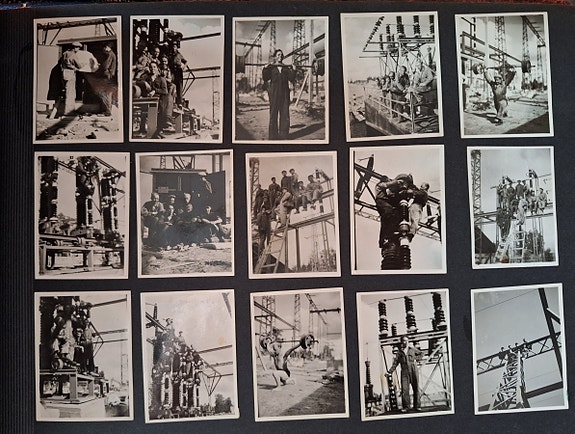 Vanhoja valokuvia 1949 mm. rakennustyömaa
