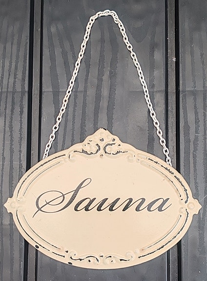 Vintage sauna kyltti