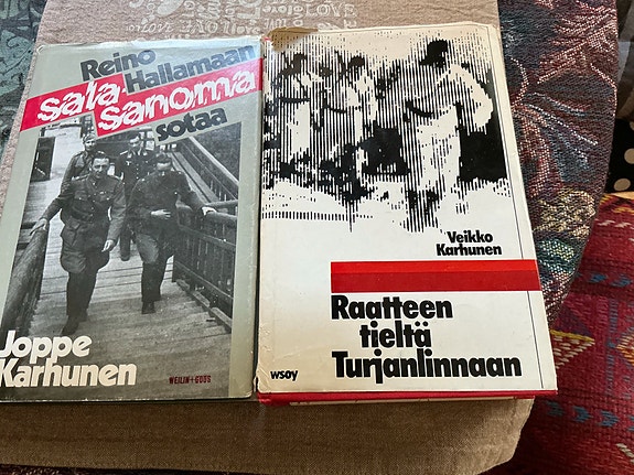 Sotahistoriaa 2 kirjaa Joppe Karhunen/Veikko Karhunen