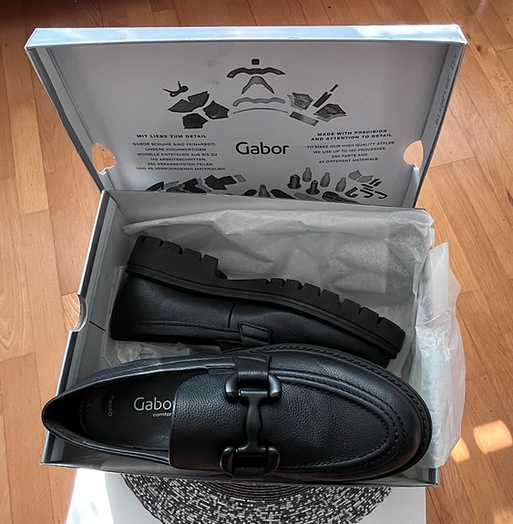 Gabor nahkaiset loafer-kengät, koko 40,5