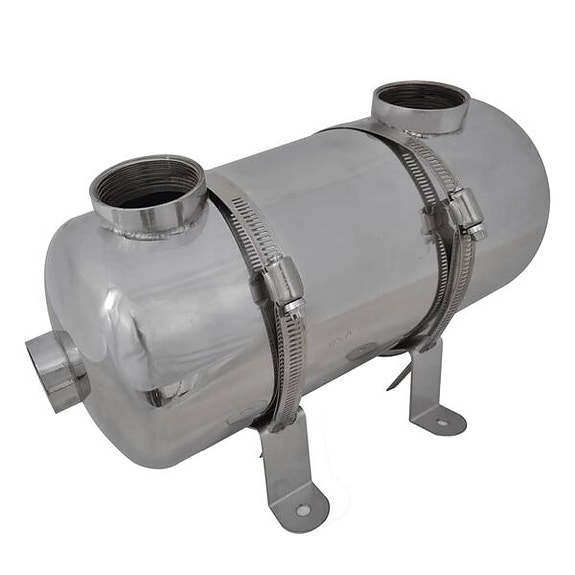 vidaXL Uima-altaan lämmönvaihdin 355 x 134 mm 40 kW(sku90868
