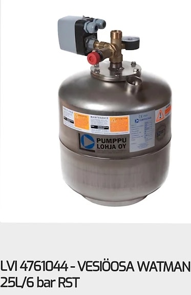 WATMAN KALVOPAISUNTA-ASTIA 25 L/6 BAR