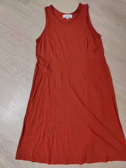 ALE Oranssi mekko 34 / 36 hihaton