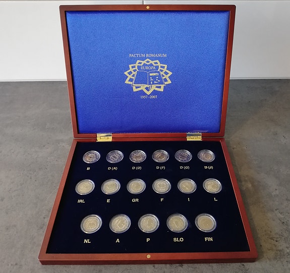 Euroopan Unioni 2007 2 € Rooman Sopimus, kaikki maat UNC