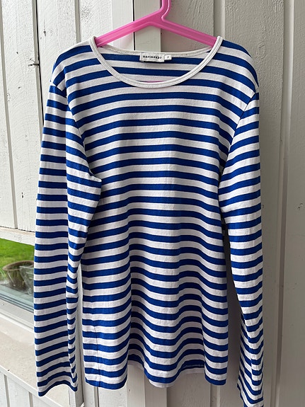 Marimekko sinivalkoinen tasaraita XS