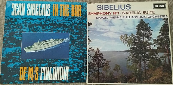 Kaksi Sibeliuksen vinyyliä
