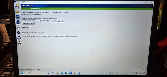 Forscan Fordin merkkitesteri + OBD lukija Vgate