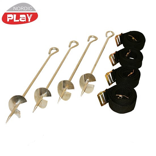 Myrskyankkurit trampoliinille, 4 kpl, NORDIC PLAY