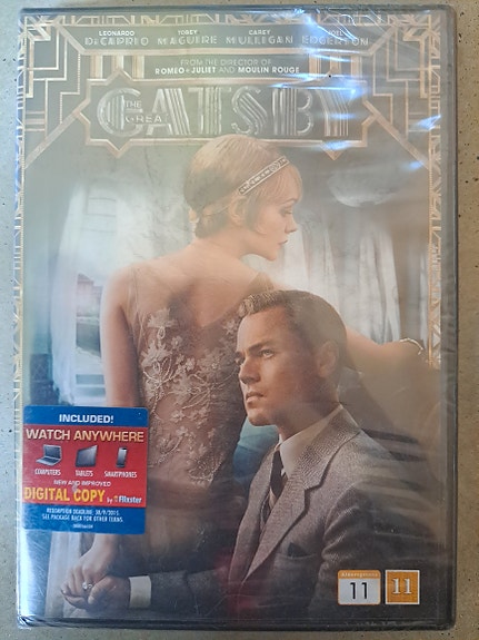 The great gatsby kultahattu (uusi) dvd