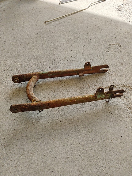 Vanha mopon takahaarukka