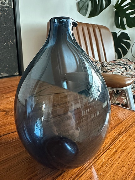 Lintupullo signeerattu Timo Sarpaneva Iittala -56.