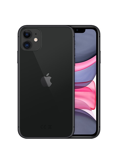 APPLE iPhone 11, 64GB, musta, Käytetty, Takuu 24kk, B-Grade
