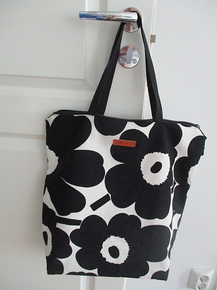 Marimekko Unikko kassi, laukku Handmade