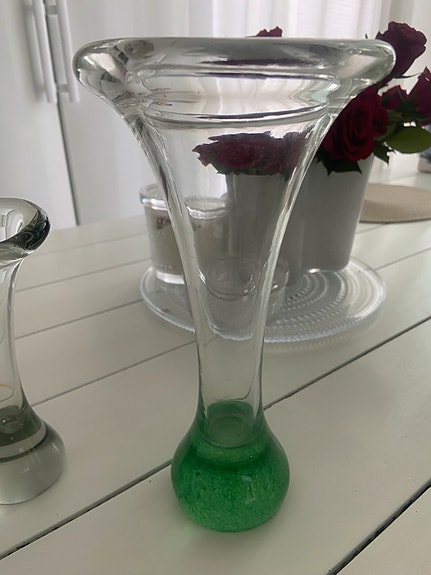 Kalla 26cm maljakko kirkas/vihreä Humppila