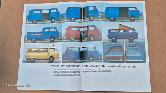 Volkswagen pakettiauto  esite