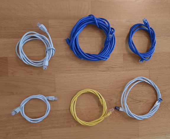 Ethernet verkkokaapeleita 1-3 m