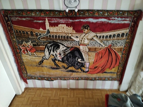 Matadori härkätaistelija gobelini