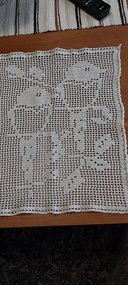 Uusi kaunis käsintehty pitsiliina ( Linnut)voi tuunata tauluksi seinälle