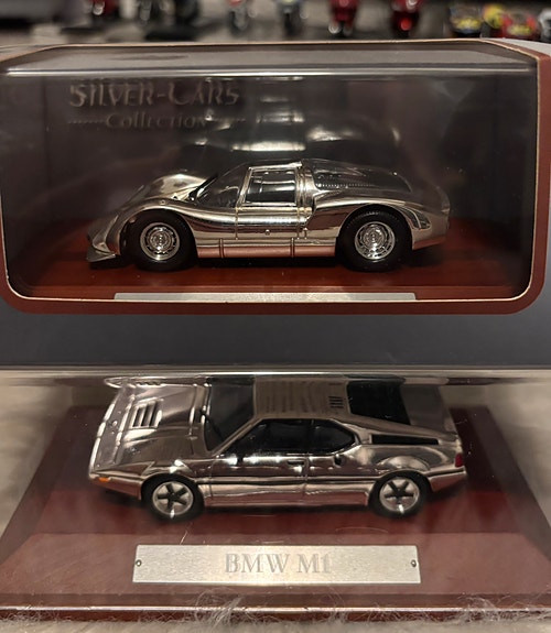 1/43 Bmw M1 & Porsche 906 Silver Cars