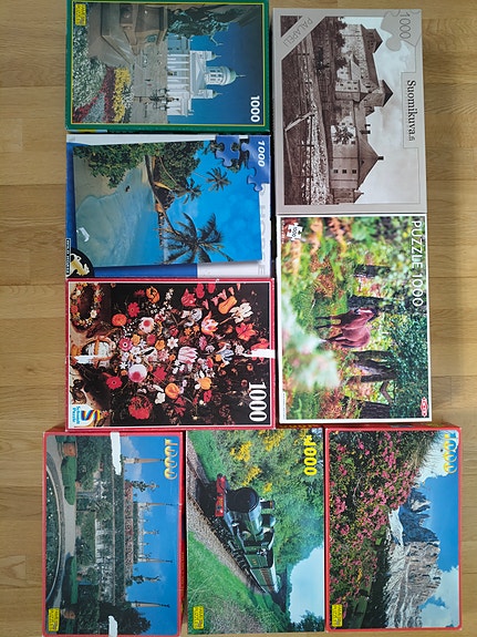 Palapelejä, 1000 palaa