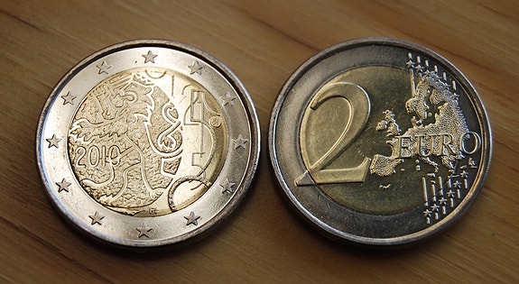 Suomi 2010 2 € Suomalainen raha 150v UNC