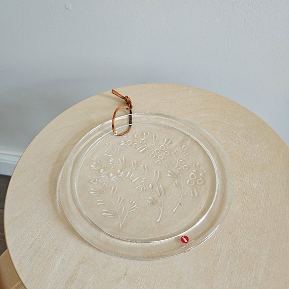 Iittala Lapin Marjat Puolukka ikkunakoriste lasi