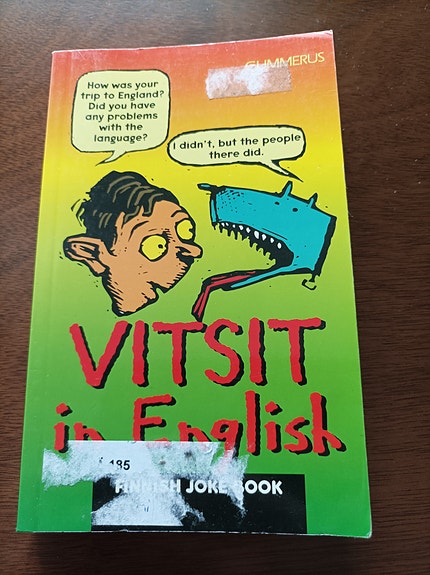 Vitsit in English Finnish joke book