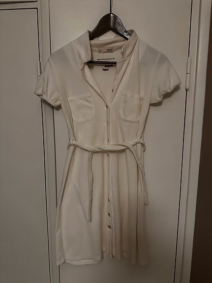 Odd Molly le velour s/s dress silky white koko 1
