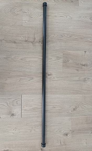 Musta verhotanko 120 - 220 cm