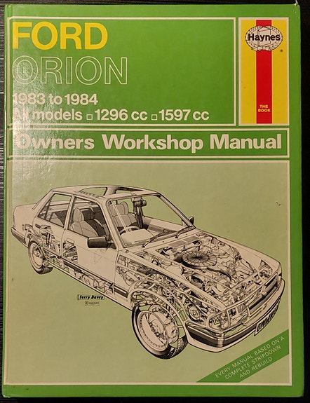 Ford Orion Owners Workshop Manual 1983-1984