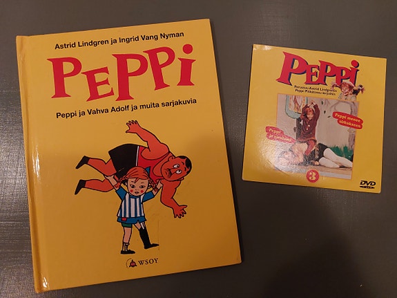 Peppi Pitkätossu -kirja ja dvd-elokuva, Imatra/Vantaa/posti