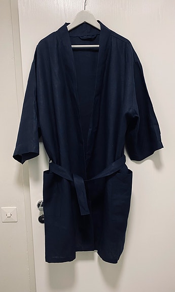 Uusi pellava kietaisutakki XL/XXL
