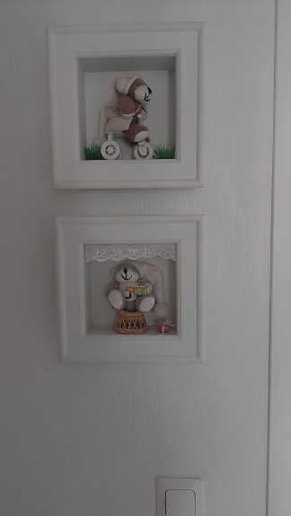 Ihanat ja söpöt valkoiset nalle taulut