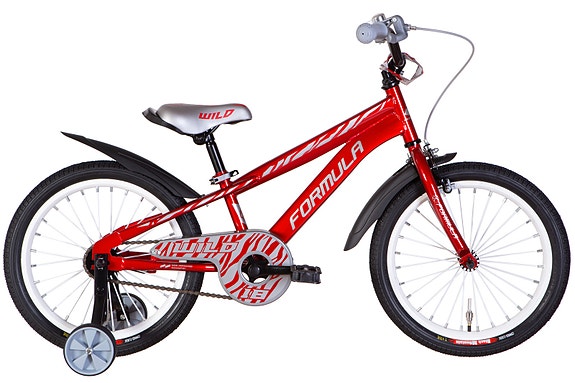 UUSI lasten polkupyörä 18" apupyörillä Formula Slim