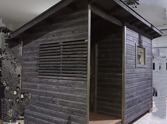 Ulkosauna terassilla