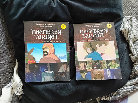 Maameren tarinat 2-3 Ghibli anime manga kirjat sarjakuva nidottu