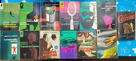 Agatha Christie kirjapaketti nidotut