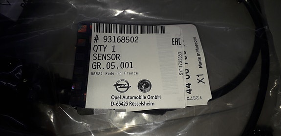 Jarrupalatunnistin Opel Movano-B