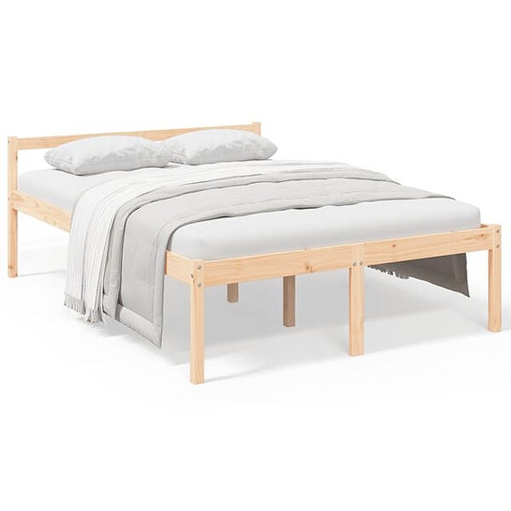vidaXL Vanhusten sänky 140x200 cm täysi mänty(sku810614