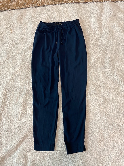 Housut, tummansininen, XS tai 34/36, hyvä