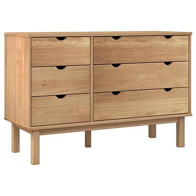 vidaXL Lipasto OTTA 111x43x73,5 cm täysi mänty