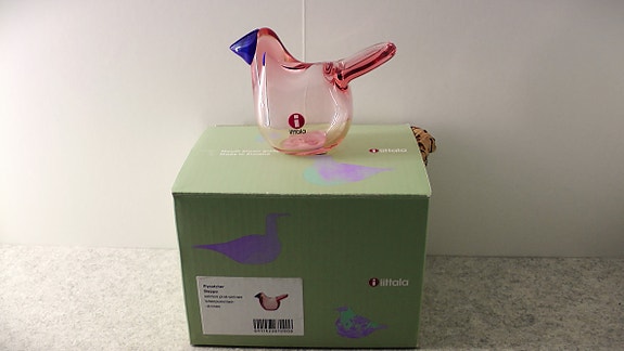 Iittala lasilintu Sieppo (O. Toikka)