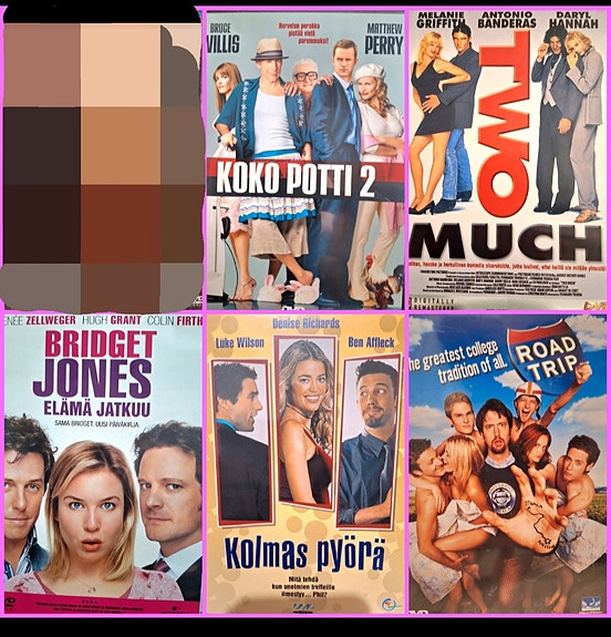 Myydään komedia elokuva DVD 5e/kpl