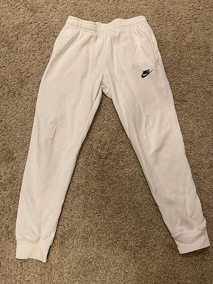 Miesten valkoiset Nike collegehousut koko S