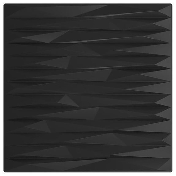 vidaXL Seinäpaneelit 48 kpl musta 50x50 cm XPS 12 m² tähti(sku356942
