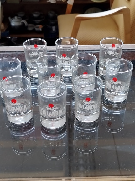 Finlandia vodka snapsilasit